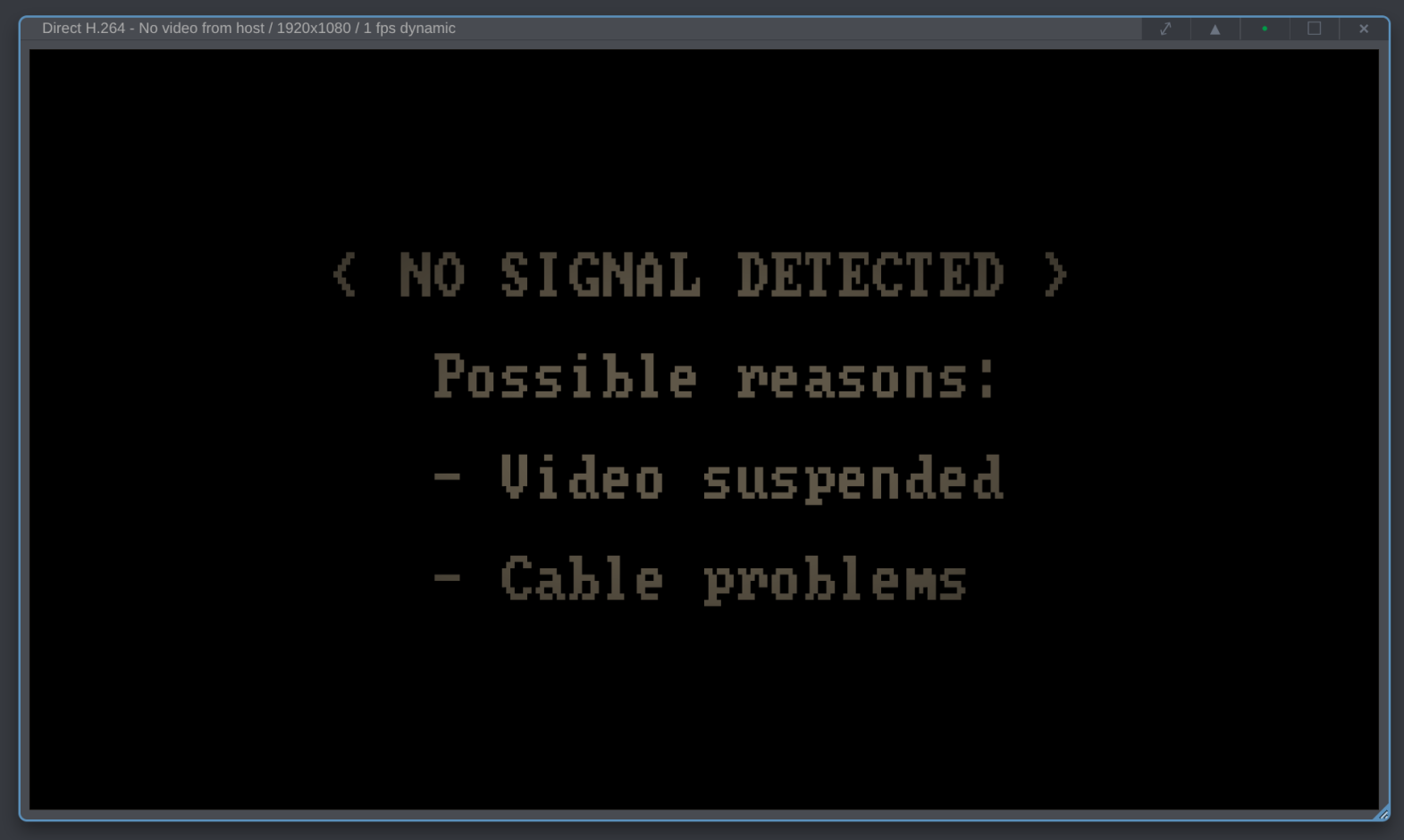 Video stream diagnostics